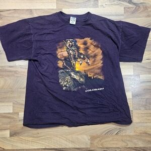 Vintage Colorado Single Stitch Eagle Products Graphic 90s T-Shirt Adult Size XL
